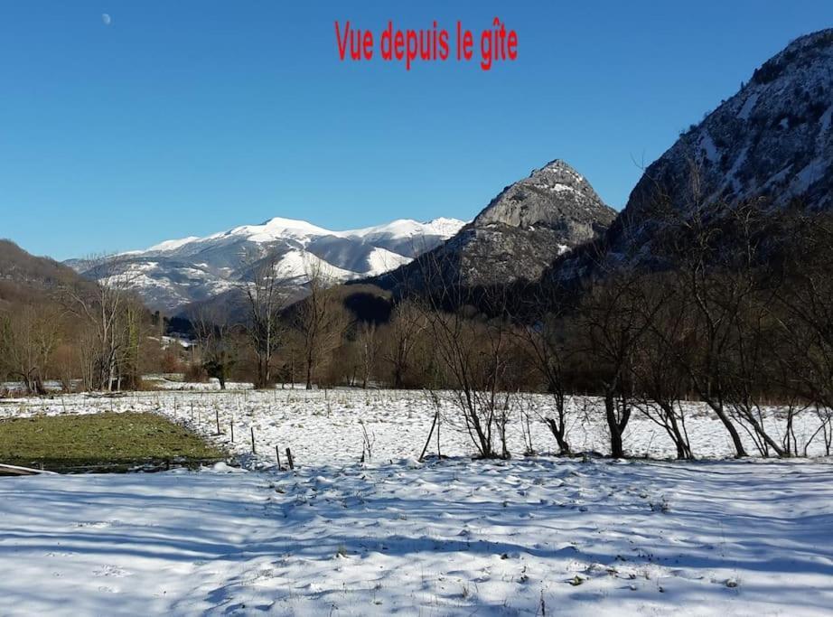 Grange En Pierres. Grand Jardin Et Belle Vue Villa Saurat Dış mekan fotoğraf